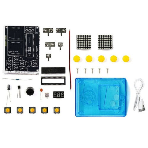 Game Console Production Kit DIY 51 Single-Chip Game Kit Classic Game Soldering Electronic Machine Game Set  Shell