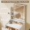 Dressing Table Set with LED Mirror,  Stool 5