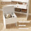 Dressing Table Set with LED Mirror,  Stool 6