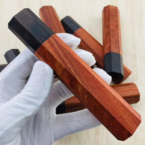 Japanese Style Wooden Octagonal Handle Chef's Kitchen Modified Cutter Grips DIY 1