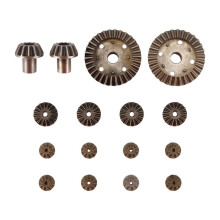 Aggiorna Gli Ingranaggi di Guida Differenziali Metal Gear 30T 16T 10T per 144001 12428 12429 12423 12429 Ricambi Auto RC, 16 Pezzi