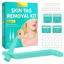 Kit 2 en 1 pour L'Élimination des Acrochordons (Petits et Grands, de 2 à 8 mm), Sans Douleur