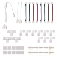 5-Pins LED-Stripconnectorkit, voor 12 Mm RGBW LED-Stripverbinding Inclusief T-Vormige 5-Pins LED RGBW-Connector