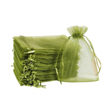 100 Sacchetti per la Protezione Della Frutta (4X6 Pollici) Borsa con Coperchio in Rete Verde con Coulisse per la Protezione Della Frutta Nell'Orto
