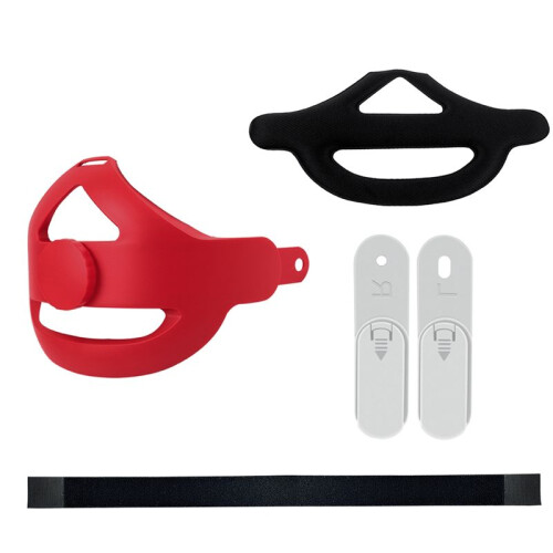 VR Headset Strap for  Quest 3 Adjustable Enhanced  Cushion Wearing  Strap for  Quest 3-Red