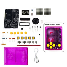 Kit de Juego de Píxeles DIY con Voz, Consola de Juegos de Píxeles, Kit Electrónico, Proyecto de Soldadura, Práctica, Juego de Aprendizaje de