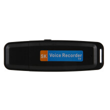 Registratore Audio Digitale U-Disk Unita' Flash USB 3.0 Supporto Massimo Scheda di Memoria da 32 GB Nero