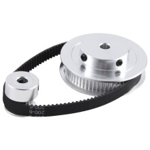 Poulie de Courroie de Distribution GT2 60 Dents 20 Dents 5Mm RéDuction 1: 3 Largeur de Courroie 6Mm pour Accessoires D'Imprimante 3D