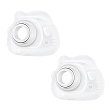 2 Coussinets de Rechange en Silicone pour Masque Facial Complet pour AirFit F40 - Silicone Souple (Taille Moyenne)