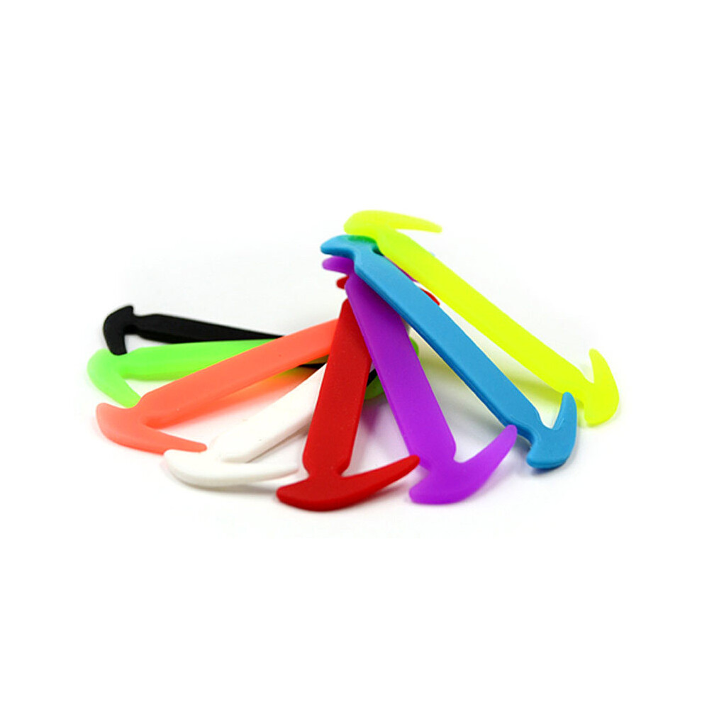 (Black) 12 Pcs Elastic Shoelaces Silicone Shoe Laces No Tie High Quality Kids Adult Rubber Shoe Lace Outdoor Sneakers Quick Lazy Laces Black 320997832478