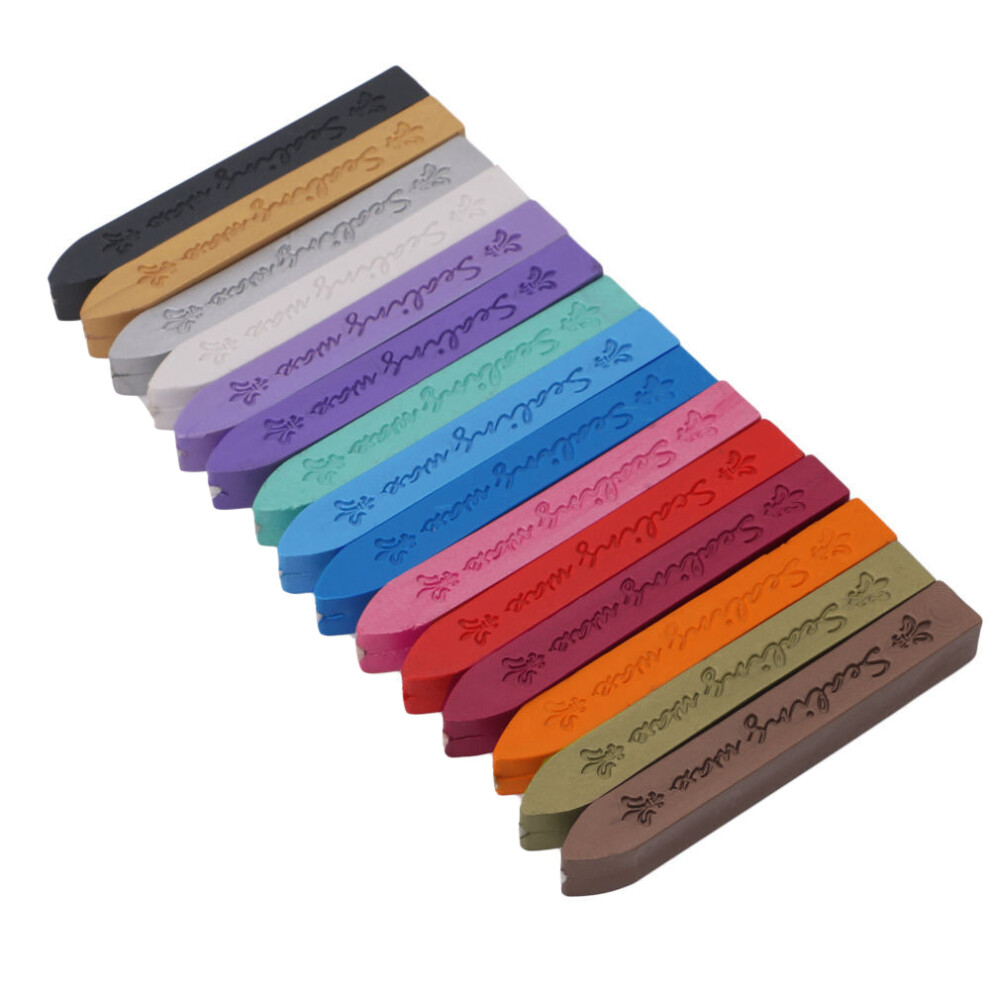 (Silver) Retro Sealing Wax Sticks With Wicks Antique Letter Totem Fire Manuscript Seal Wax 413590612926