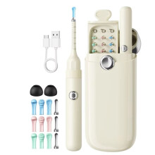 Kit de Nettoyage de Cérumen avec Caméra HD 8M: Outil de Remplacement pour Toute la Famille