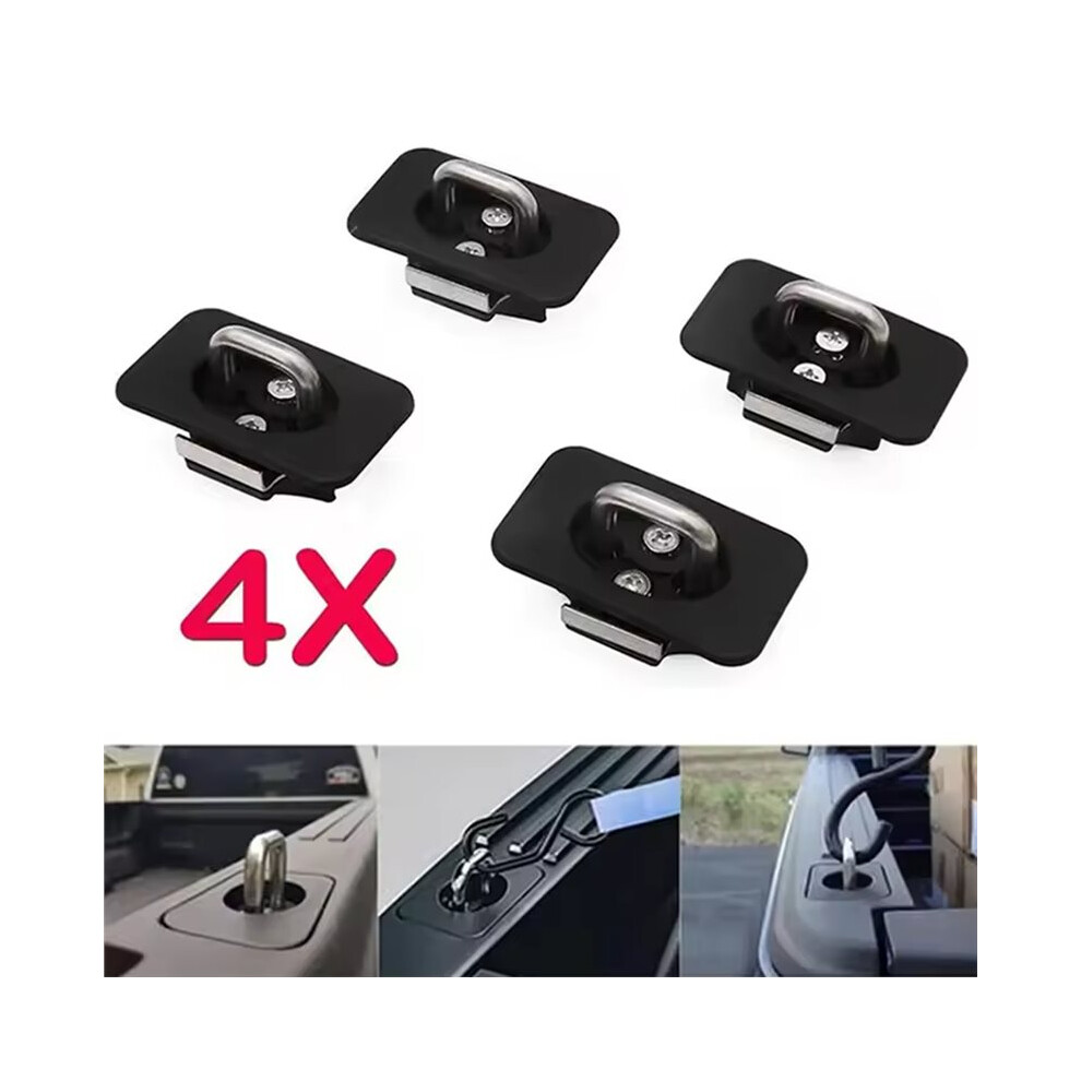 4Pcs Car Tie Down Anchors Retractable Trailer Hitch Fastener For F150 F250 F350 Saudism