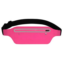 Ultradunne Waterdichte Heuptas voor Hardlooptraining, Verstelbare Reflecterende Heuptas voor Alle Soorten Telefoons, Rosérood