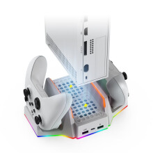 For Series S Stand with Dual Controller Charger, Battery Pack Charging Dock, Handle Mount, Accessories for SS