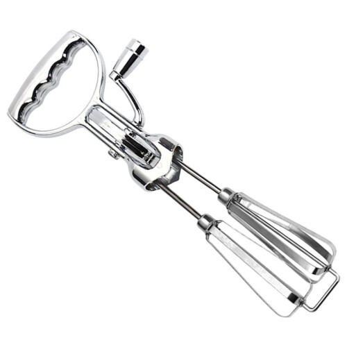 Stainless Steel Double Heads Egg Beaters Ergonomical Handheld Semi-Automatic Egg Mixer Tool Household -Saving Baking