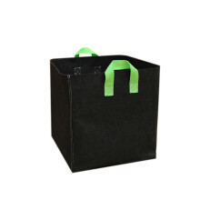 (gray) Hydroponic Planting Bag Square Garden Bucket Potato Vegetable Growing Felt Bag