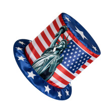 Patriotic Bucket Hat Headwear With American Flag Design For-04