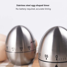 Kitchen Mechanical Egg Shaped Timer 60 Minutes Countdown Baking Cooking Reminder