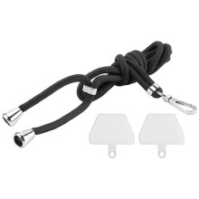 Phone Strap, Hanging Mobile Phone Lanyard Holder with 2 Pieces Clear Patch Universal Cell Phone Lanyard