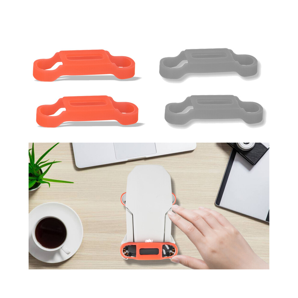 (Gray) Soft Silicone Propeller Fixing Holder Blade Stabilizer For Dji Mavic Mini Drone Gray 110691459916