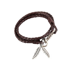 Moderigtigt charms-armbånd til hverdagsbrug, Hamsa-håndcharme med rød flettet PU-læderrem, justerbar karabinlås, wrap-armbånd