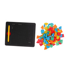 Educatief speelgoed: magnetisch tekenbord voor kinderen, stimuleert creatieve expressie, geen gum nodig. Ideaal voor onderweg en in de auto.