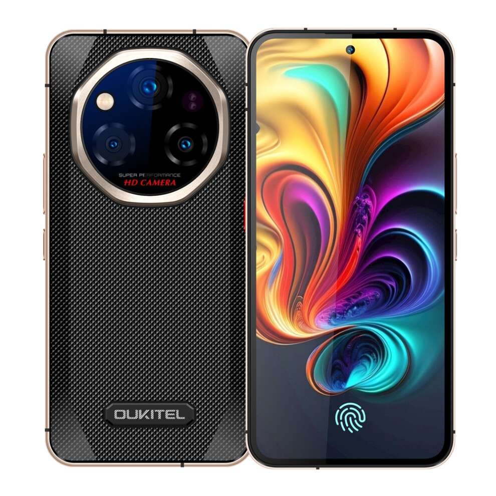 Oukitel (Black) Wp210 Rugged Phone - Mtk 8200, 36Gb 512Gb, 8800Mah 45W, 6.7", 108Mp Nfc Android15 Smartphone,Red/Black