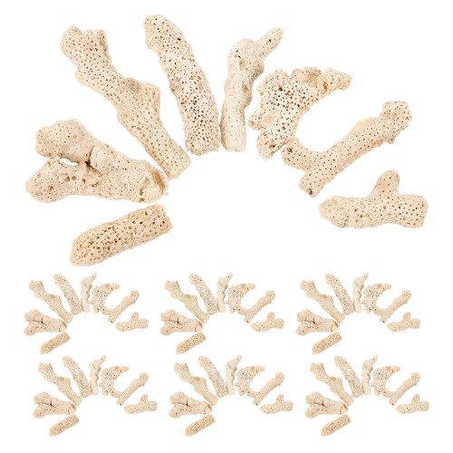 Aquarium Koraalsteen Filter Medium Beige Visvijver Decoratief