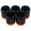 5Pcs Durable Black Wireless Mic Bottom Shell Protective Sleeve for Ktv 1