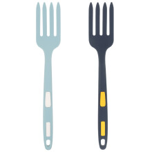2Pièces Fourchette Silicone Antiadhésive Flexible Pour Pâtes Cuisine
