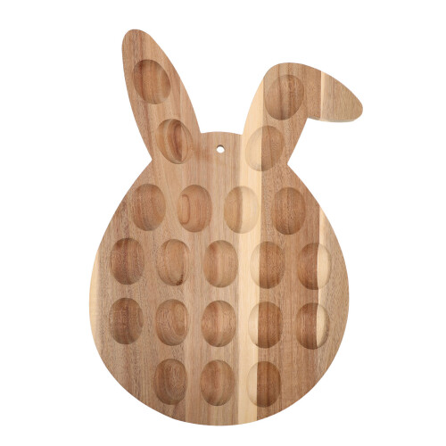 21 Holz-Eierablage Lichtbraun Für - Und Ostertheke