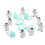 15Pièces Mini Figurines Résine Pingouins Décor Micro Paysage 1