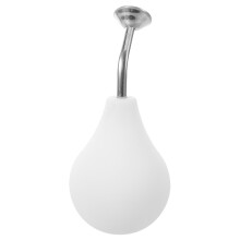 Lightweight White Squeeze Watering Can with Long Spout for Plants