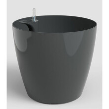 Flower pot - ARTEVASI - San Remo SWS 30 BR - Indoor/outdoor - Plastic - Ø30 x H27 cm - 14.5 L - Anthracite gray