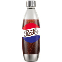 SODASTREAM Sprudelflasche - Pepsi Metal Edition Limitierte Auflage - 1 L - Spülmaschinenfest - BPA-frei - Sammleredition