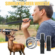 Deer Call Hunting Whistle, Realistic Deer Sounds, Outdoor Hunting Doe Fawn Call with Lanyard