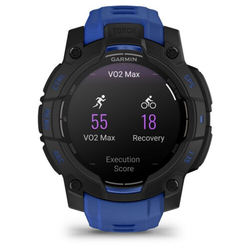 Garmin Smartwatch - GARMIN - Instinct 3 - 1,2" - 45 mm - Amoled - Schwarz/Blau 2