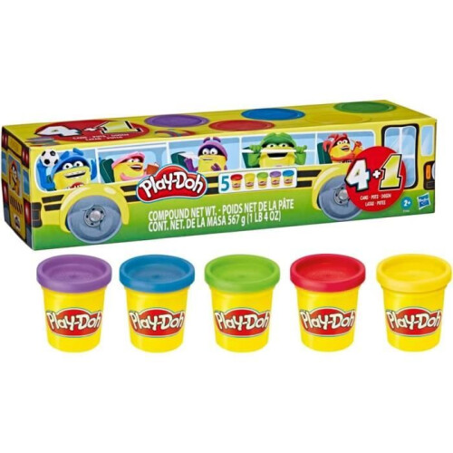 Hasbro Play Doh Bus scolaires Pack de 5 1