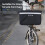 For  Folding Bike Front Storage Bag with Bracket,Front Storage Bag Vegetable Basket Bag and Internal Bracket 2