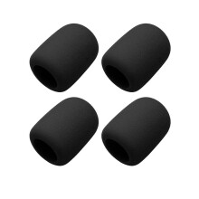 Lot de 4 Bonnettes Anti-Vent en Mousse pour Microphones Sans Fil pour  PartyBox, Filtre Anti-Vent en Éponge pour Microphone