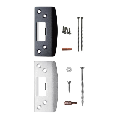 Stainless Steel Door Strikes Plate Replacement Lock-Silver 1