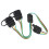 4 Pin Flat Y-Splitter Plug Adapter with Dual Output for LED Tailgate and Trailer Lights 5