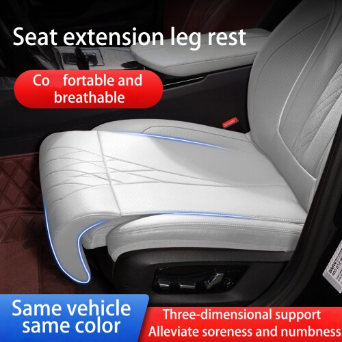 Coussin de siège en cuir de qualité automobile avec support-Brun 1