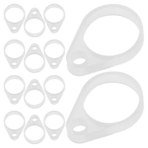 30Pièces Anneaux Connecteurs Silicone Transparent Pour Aide Auditive