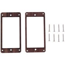 2Pcs Electric Guitars Wooden Humbucker Guitar Pickup Frame Pickup Mounting Ring