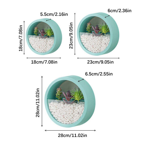 Space Efficient Plastic Hanging Planter Container For-Black L 2