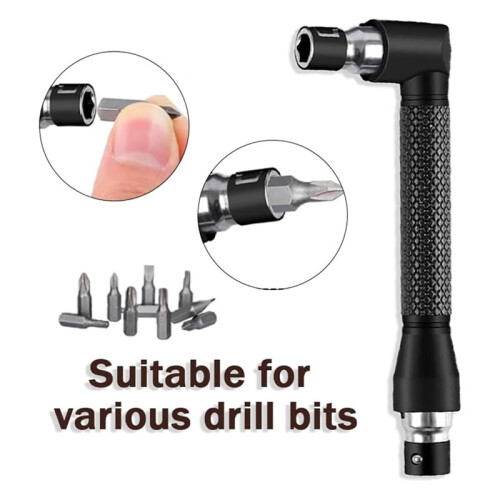 18pcs Drill Attachment Set with 105 Degree Right Angle, Flexible Extensions, and Hex Shank Adapters 2
