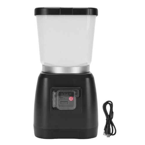 Wiederaufladbare Campinglaterne 6000mAh schwarz 28 LED 1