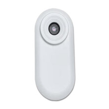 Thumb Camera 1080P Pet Camera Dash Body Cam with Battery Case, Loop Recording Motion Detector Vlog Camera White